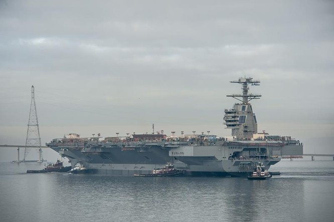 Tàu sân bay USS Gerald R. Ford CVN 78 Mỹ (ảnh tư liệu)