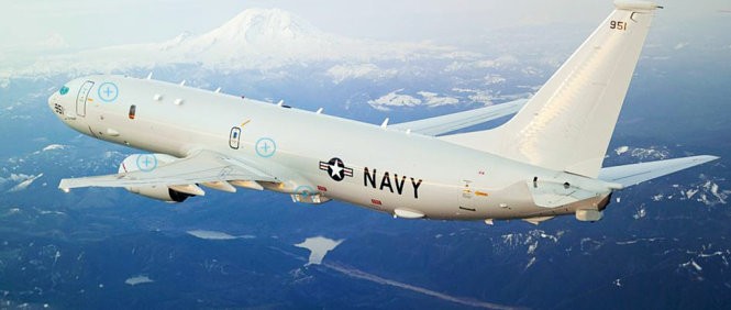Máy bay săn ngầm P-8 của Mỹ thường xuyên hoạt động ở Biển Đông