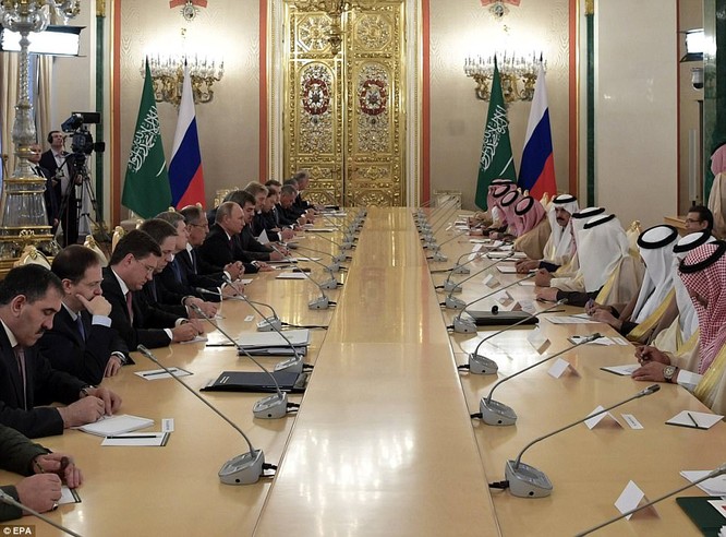 Tổng thống Putin hội đàm với quốc vương Saudi Arabia tại Kremlin