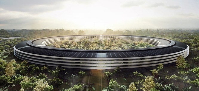Toàn cảnh về trụ sở “phi thuyền” của Apple ảnh 11