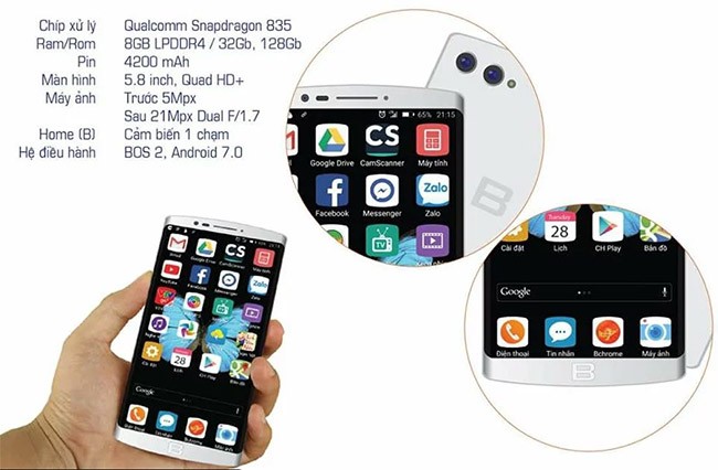 Lộ hình ảnh bảng mạch của Bphone 2 cùng thông số kỹ thuật theo đồn đoán ảnh 1