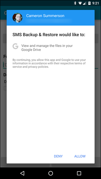 Backup tin nhắn SMS vào email, Dropbox, Google Drive ảnh 6