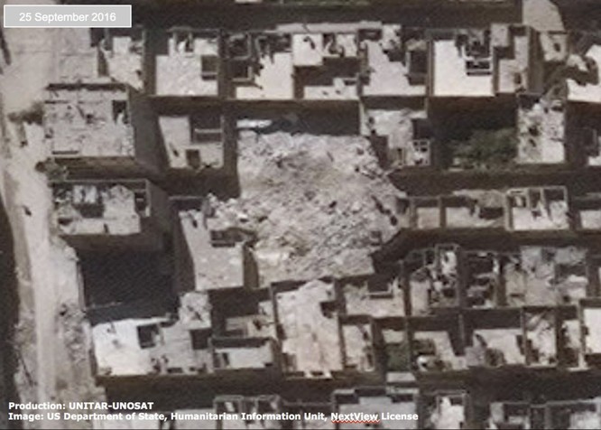 Chiến sự Syria: Tử địa Aleppo tan hoang nhìn từ vệ tinh ảnh 7