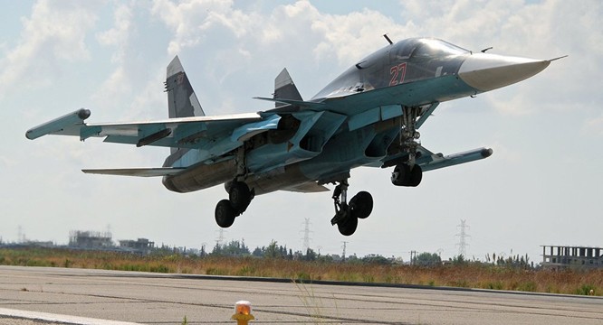 Cường kích Su-34 tối tân của Nga tham chiến tại Syria