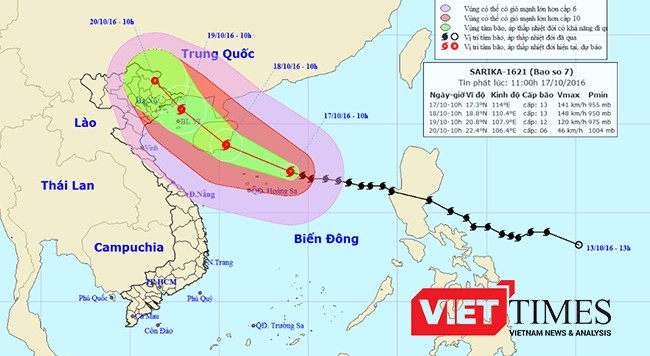 Bão số 7 vào biển Đông, hơn 36.360 tàu thuyền nhận được tin báo bão