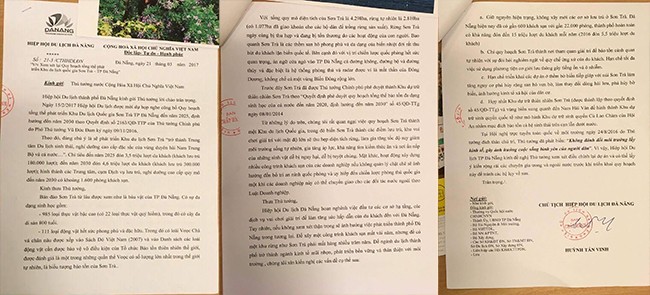 Bức "Tâm thư" của Hiệp hội du lịch TP gửi Thủ tướng xem xét đối với lại "Quy hoạch tổng thể phát triển Khu Du lịch Quốc gia Sơn Trà - TP Đà Nẵng".