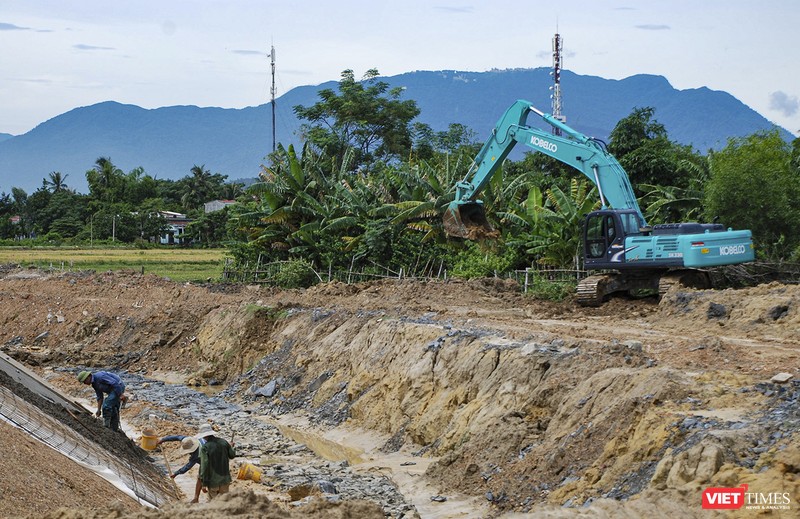 Một góc dự án kênh thoát lũ Hòa Liên được Thanh tra Đà Nẵng công bố sai phạm