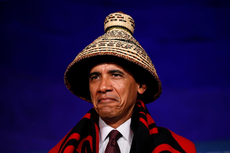 Tổng thống Mỹ Barack Obama tại Hội nghị các bộ lạc dân tộc trong Nhà Trắng.