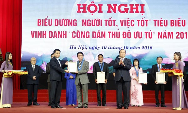 9 công dân thủ đô ưu tú được vinh danh