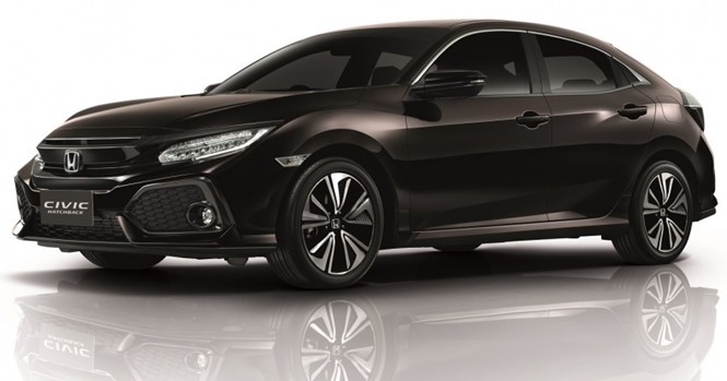 Honda Civic hatchback có chiều dài ngắn hơn bản sedan