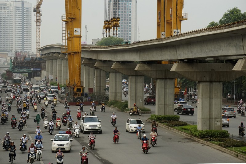 Dự án đường sắt trên cao Cát Linh - Hà Đông chậm tiến độ nhiều năm.