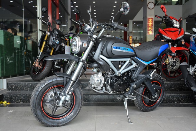 Mẫu xe côn tay "nhái" thiết kế của Ducati Scrambler đang nhận được sự quan tâm của giới trẻ mê mô tô tại VN