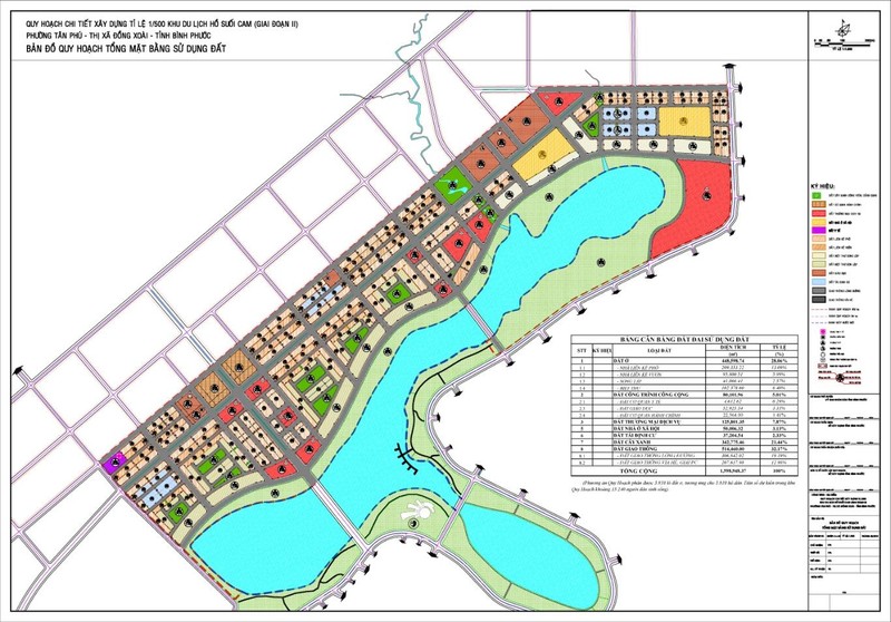 Dự án Khu du lịch hồ Suối Cam (giai đoạn II) sẽ có quy mô khoảng 160ha.