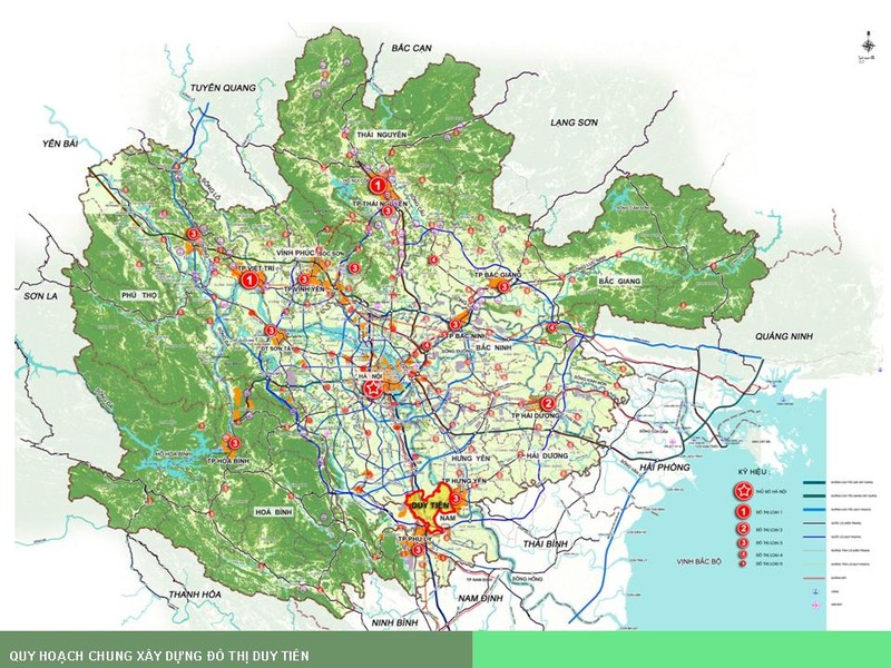 Quy hoạch chung xây dựng đô thị Duy Tiên.