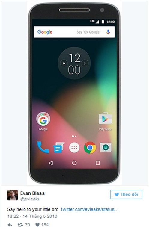 Smartphone giá rẻ Moto E3 bất ngờ xuất hiện