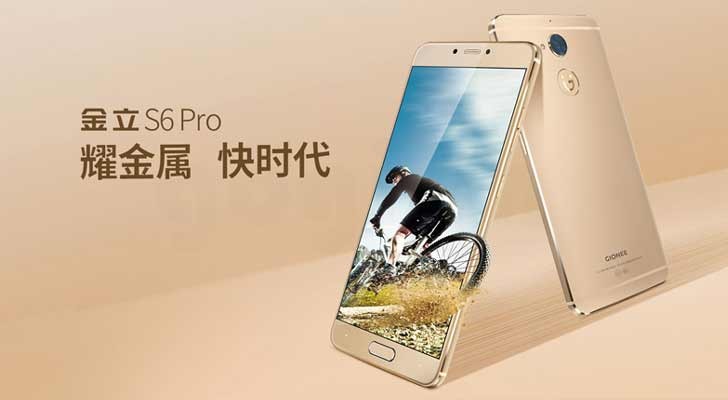 Gionee ra mắt S6 Pro tích hợp bảo mật vân tay