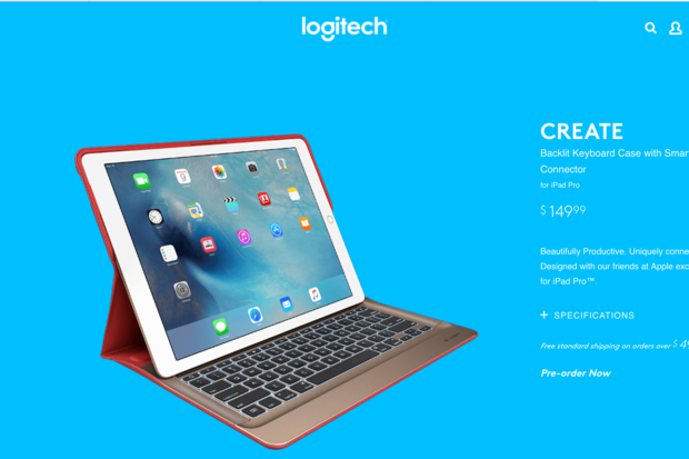 case kiêm keyboard đèn nền LED cho iPad Pro