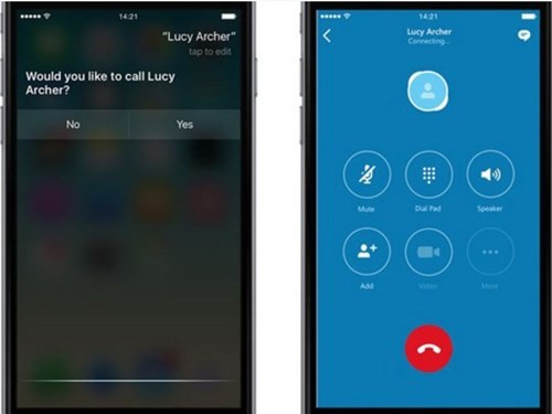 Skype cho iOS hỗ trợ nền tảng CallKit và Siri