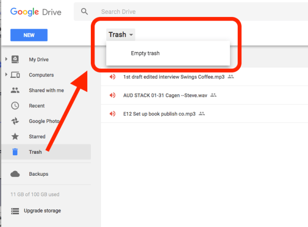 Mẹo giải phóng không gian lưu trữ trên Google Drive ảnh 4 Mẹo giải phóng không gian lưu trữ trên Google Drive ảnh 4