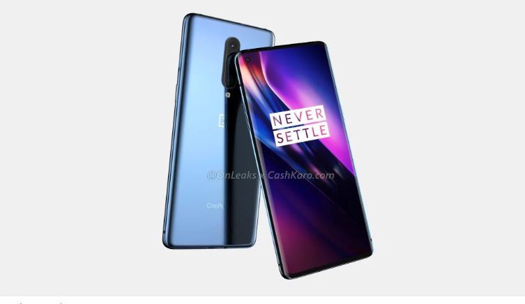 Hình ảnh render được cho là của OnePlus 8. Ảnh: Gizmochina