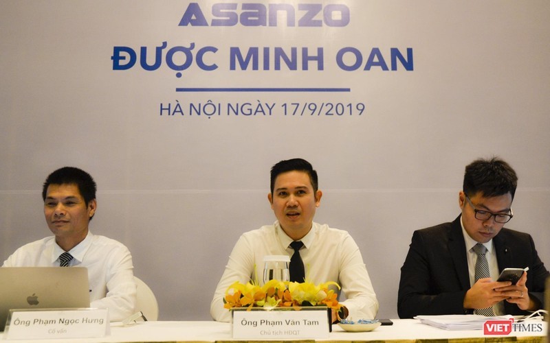 Đại diện Asanzo tại buổi họp báo diễn ra ngày 17/9/2019 