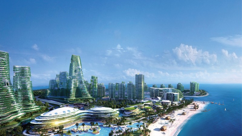 Một phần Dự án Forest City của Tập đoàn Bích Quế Viên Trung Quốc đang "mắc kẹt" bởi chính sách của Thủ tướng Mahathir Mohamad 