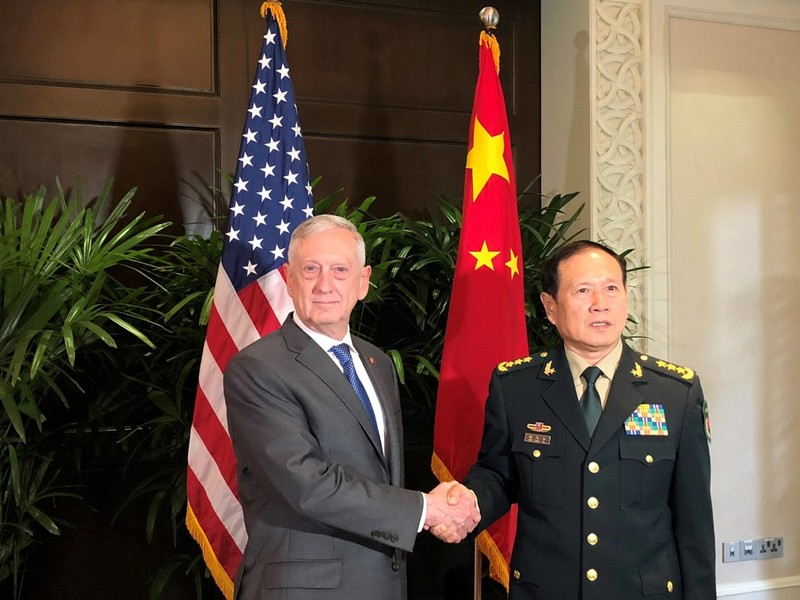 Cuộc gặp gỡ giữa hai ông James Mattis và Ngụy Phượng Hòa bên lề Hội nghị  ADMM-Plus diễn ra trong 90 phút nhưng không đạt được kết quả cụ thể nào