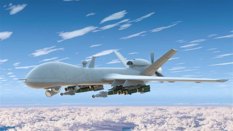 Chiếc máy bay không người lái bí mật "Mojave" của General Atomics đã thử nghiệm thành công (Ảnh: Chinatimes).