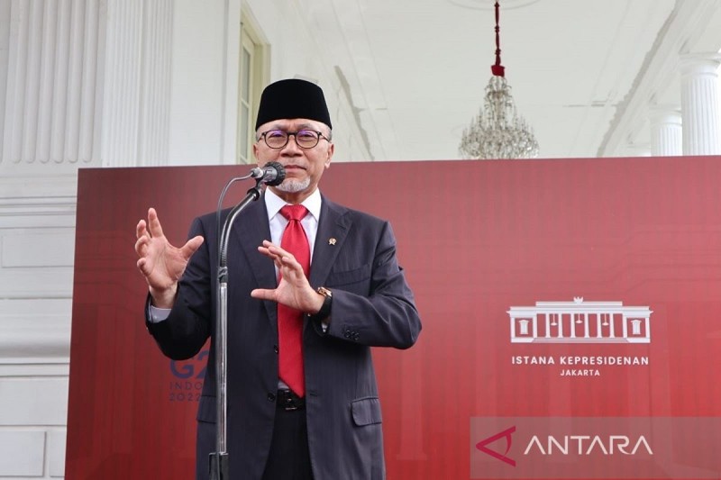 Bộ trưởng Thương mại Indonesia Hasan tuyên bố sẽ tăng thuế với một số sản phẩm Trung Quốc nhập khẩu (Ảnh: ANTARA)