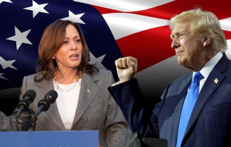 Cuộc chạy đua vào Nhà Trắng giữa Donald Trump và Kamala Harris sẽ là cuộc bầu cử tốn kém nhất trong lịch sử Mỹ (Ảnh: Sohu)