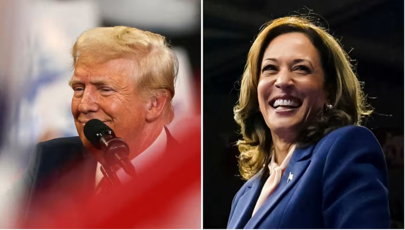 Ông Donald Trump và bà Kamala Harris, 2 ứng cử viên hàng đầu cho chức Tổng thống Mỹ tiếp theo (Ảnh: Nikkei Asia)