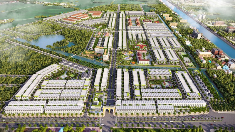 Phối cảnh dự án Khu đô thị DIC Victory City Hậu Giang.(Ảnh: DIC Corp)