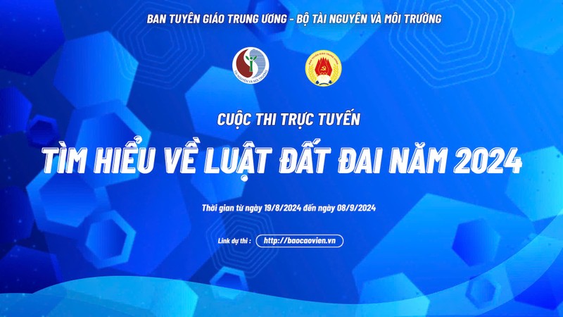 Phát động cuộc thi trực tuyến tìm hiểu Luật đất đai 2024