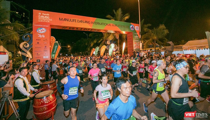 Vận động viên tham gia cuộc thi Marathon quốc tế Đà Nẵng