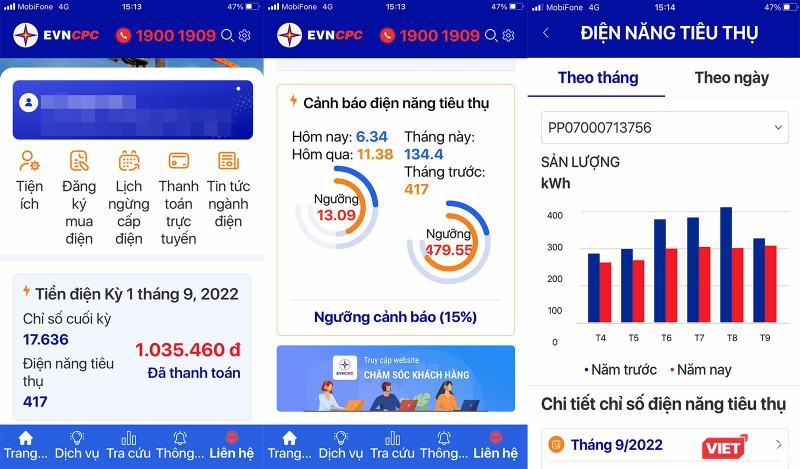 Ứng dụng EVNCPC CSKH trên di động do Điện lực miền Trung xây dựng và phát triển