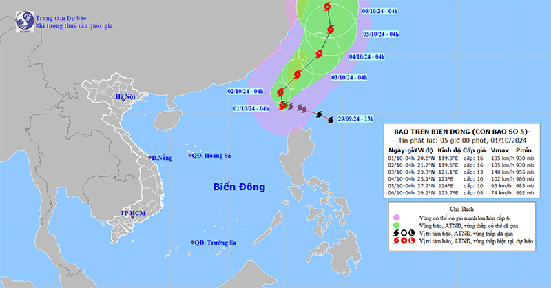 Bão áp sát biển Đông, Quảng Nam yêu cầu sẵn sàng phương án ứng phó