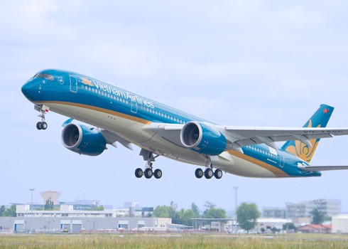 Máy bay A350 hiện đại được Vietnam Airlines đặt hàng sản xuất. 