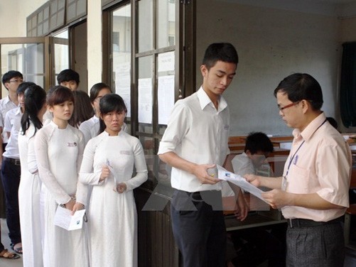 So với kỳ thi tốt nghiệp trung học phổ thông năm 2014, kỳ thi năm nay sẽ có rất nhiều điểm mới.Ảnh: Trần Lê Lâm-TTXVN