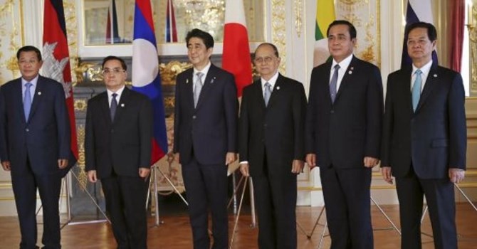 Thủ tướng Shinzo Abe tiếp đón các lãnh đạo vùng sông Mêkông - Reuters