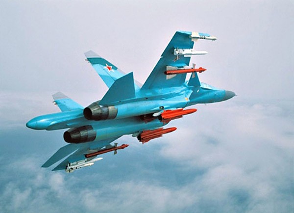 Sức mạnh đáng sợ của tiêm kích “Thú mỏ vịt” Su-34 Nga