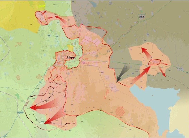 Tổng quan chiến trường Aleppo đến ngày 05.02.2016