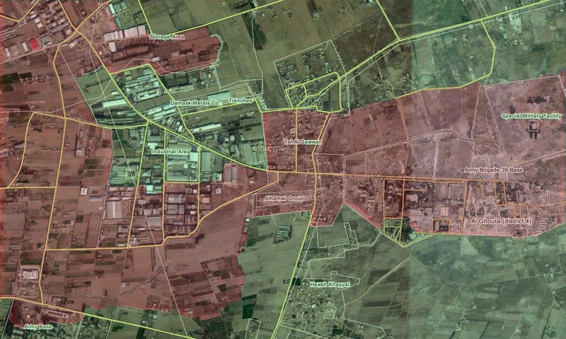 Lữ đoàn 105 Vệ binh Cộng hòa tấn công Đông Ghouta, diệt hàng chục tay súng cực đoan