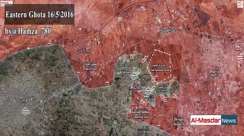 Quân đội Syria tái tấn công vào khu trang trại Tall Sawwan