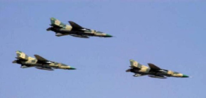 Không quân Syria không kích IS