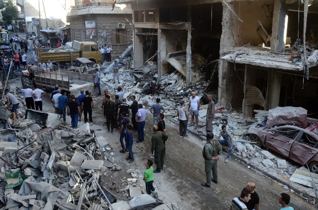 Một khu phố trên hành lang nhân đạo bị lực lượng Hồi giáo cực đoan tàn phá