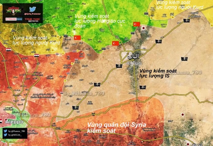 Bản đồ chiến trường al-Bab