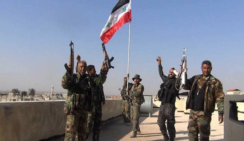 Binh sĩ quân đội Syria hân hoan chiến thắng trên vùng ngoại ô Damascus