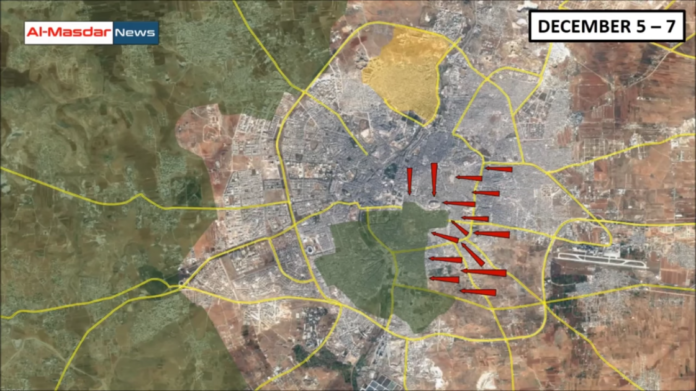 Tổng quan tình hình chiến sự Syria tính đến ngày 08.12.2016