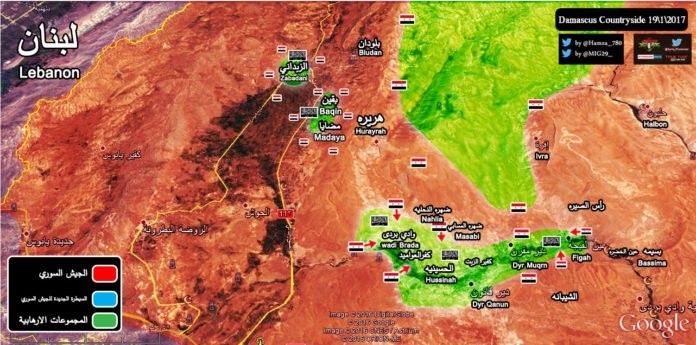 Chiến trường Wadi Barada tính đến ngày 19.01.2017