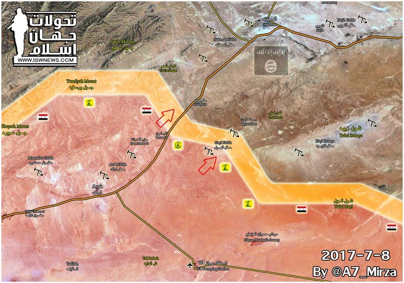 Quân đội Syria tấn công từ mỏ khí gas al-Hayl  về hướng Deir Ezzor